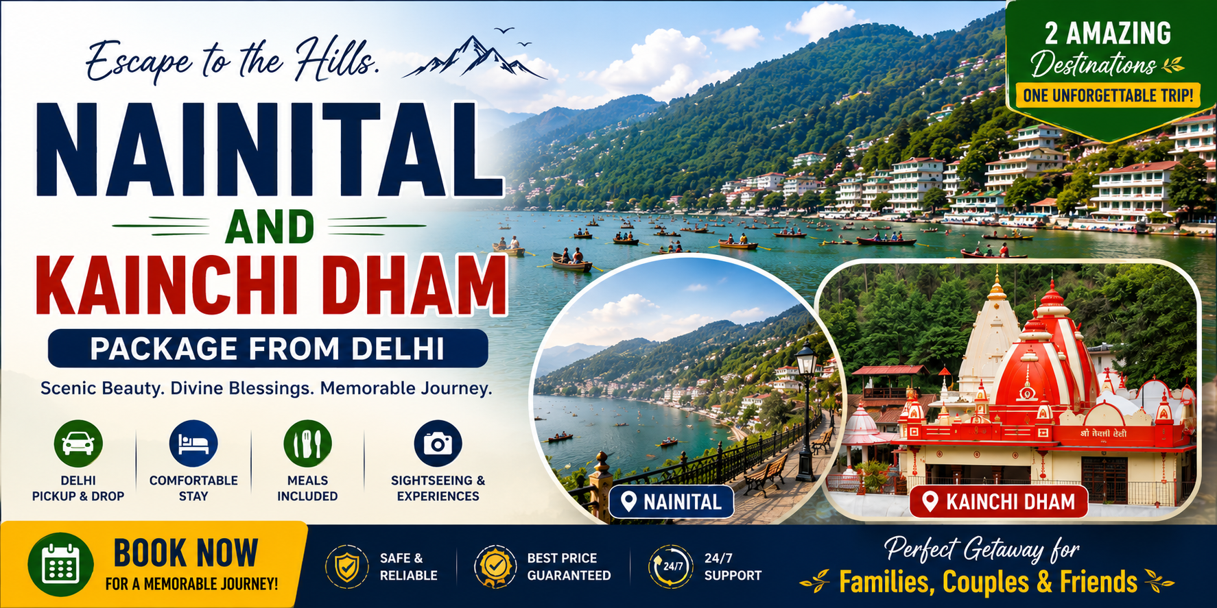 Nainital And Kainchi Dham Package From Delhi